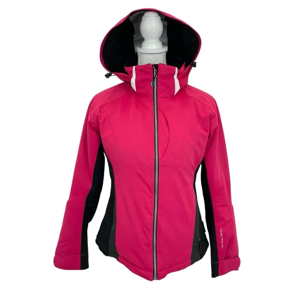 Obermeyer Ski Coat Size 2 Pink/Black - Picture 2 of 16